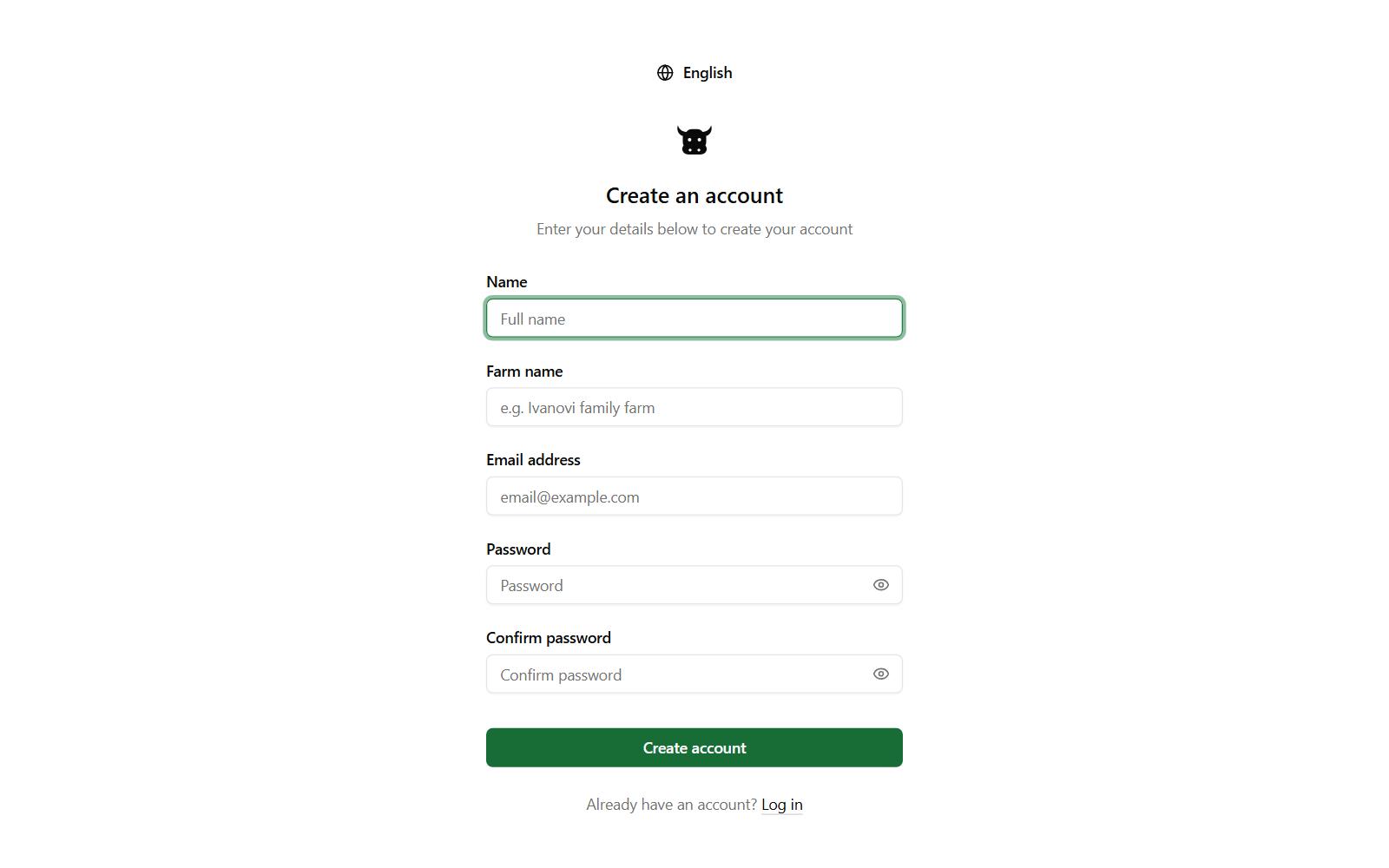 Create an account