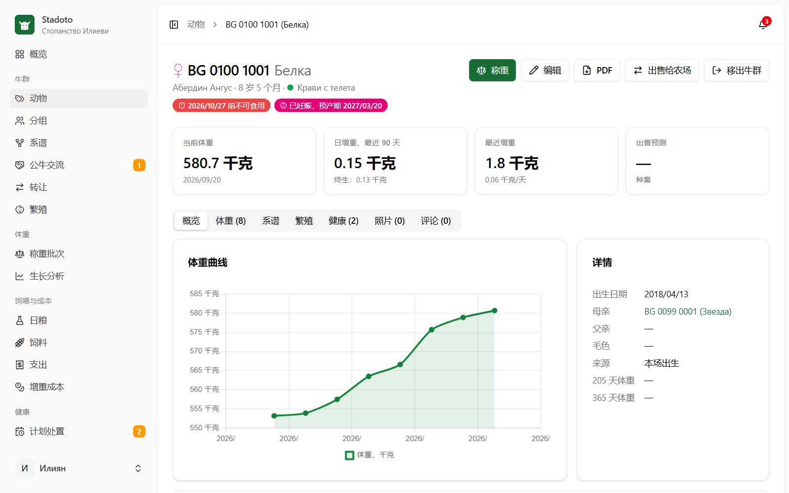 动物档案